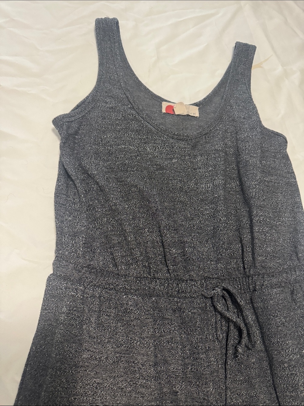 Free People Beach Bicoastal Jumpsuit Romper Jogger Gray Knit Loungewear Size M - Picture 5 of 6